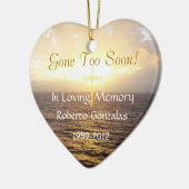 Het liefhebbende Memorial Heilig Kruis Keramisch Ornament (Links)