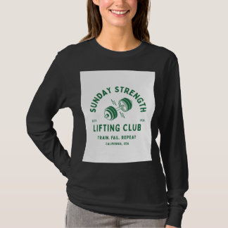 Het lifiting club ontwerp t-shirt