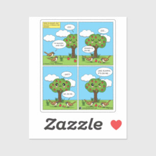 Het ligt op mij... Comic Sticker