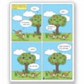 Het ligt op mij... Comic Sticker (Voorkant)