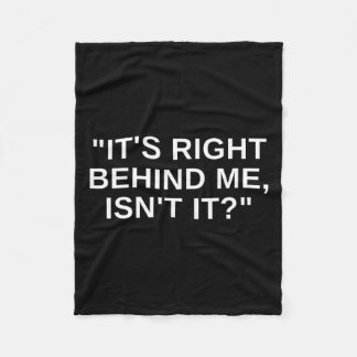 Het ligt vlak achter me in het grappige paranormal fleece deken