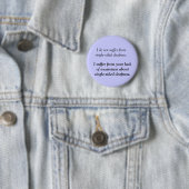 Het lijden van eenzijdige doofheid - Angry doaf Ronde Button 5,7 Cm (In situ)