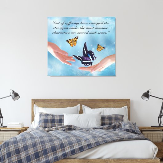 Het lijden van Kahlil Gibran Canvas Afdruk (Insitu (Slaapkamer))