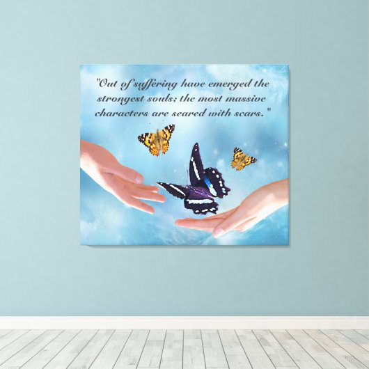 Het lijden van Kahlil Gibran Canvas Afdruk (Insitu (Houten vloer))