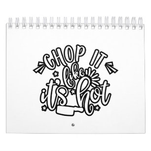 Het lijkt alsof het heet grappige koken is kalender