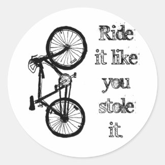Het lijkt alsof je het tegenhoudt ronde sticker