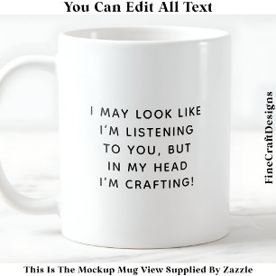 Het lijkt wel alsof ik naar 046 Novelty Craft luis Koffiemok