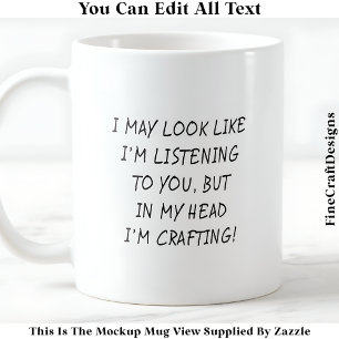 Het lijkt wel alsof ik naar 047 Novelty Craft luis Koffiemok