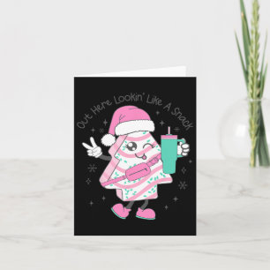 Het lijkt wel een snack kerstboom taart kaart