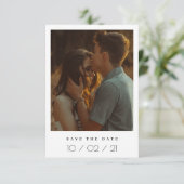 Het Lijst van de Foto sparen de Uitnodiging van de (Staand voorkant)