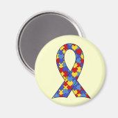 Het Lint van de Voorlichting van het autisme Magneet (Voorkant / Achterkant)
