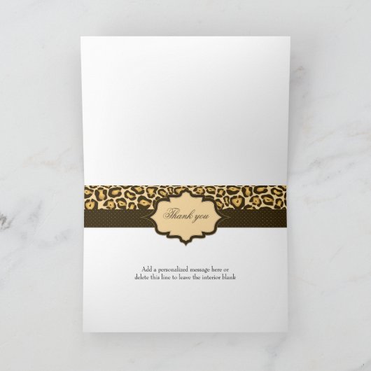 Het Lint van Jaguar dankt u Bedankkaart (Binnen)