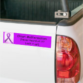Het lintontwerp, Chiari Malformatie, [Nooit horen. Bumpersticker (Op Truck)