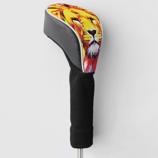 Het Lion Face Golfheadcover (Schuin)