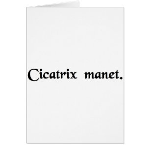 Het litteken blijft.