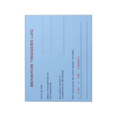 Het Logboek van de Trekkers van het gedrag (Sky Bl Notitieblok (Gedraaid)