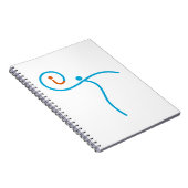 het Logo 01, Cyaan/Rood Notitieboek (Rechterzijde)