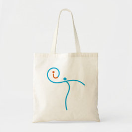 het Logo 01, Cyaan/Rood Tote Bag