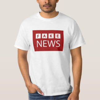 Het Logo politiek onjuiste nieuws van de Fake T-shirt