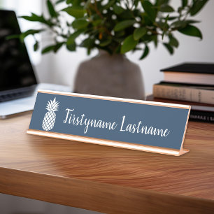 Het Logo van de ananas en de Naam van het Bureau Naambordje