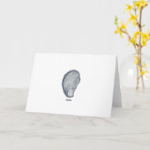 Het Logo van de oester Kaart (Gele Bloem)