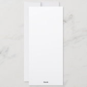 Het Logo van het huwelijk Eenvoudige Menu van het (Achterkant)