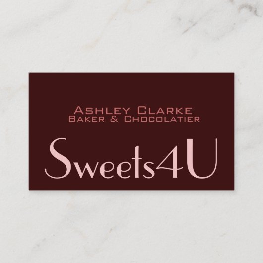 Het Logo van het Visitekaartje van de bakkerij (Voorkant)