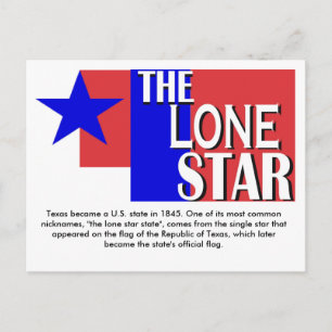 Het Lone Star-Briefkaart Briefkaart