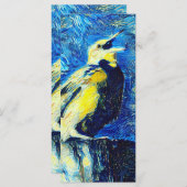 Het Lonely Bird Bladwijzer van Gogh Menu (Voorkant / Achterkant)