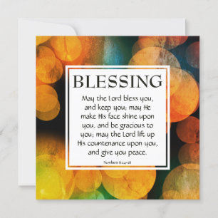 HET LOORD BLESS U Aantallen 6:24-26