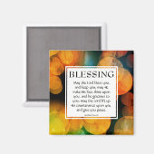 HET LOORD BLESS U Aantallen 6:24-26 SINAASAPPEL Magneet (Voorkant / Achterkant)