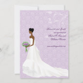 Het lopen de nodiging van de Bridal van de Aisle Kaart (Achterkant)