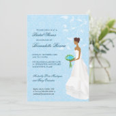 Het lopen de nodiging van de Bridal van de Aisle Kaart (Staand voorkant)