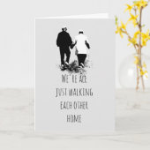 Het lopen elk ander Poster van het Citaat van het Kaart (Gele Bloem)