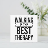 Het lopen is het Beste Citaat van de Behandeling Kaart (Staand voorkant)