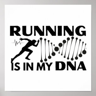 Het lopen is in mijn DNA Poster