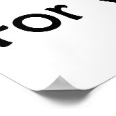 Het lopen is niet voor Wimps Poster (Hoek)