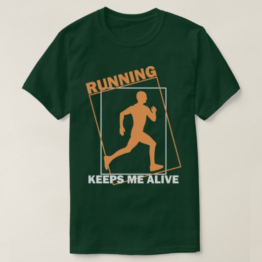 Het lopen jogger gezegde jogging t-shirt (Design voorkant)