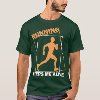 Het lopen jogger gezegde jogging t-shirt