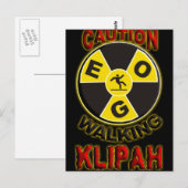 Het lopen Klipah Briefkaart (Voorkant / Achterkant)