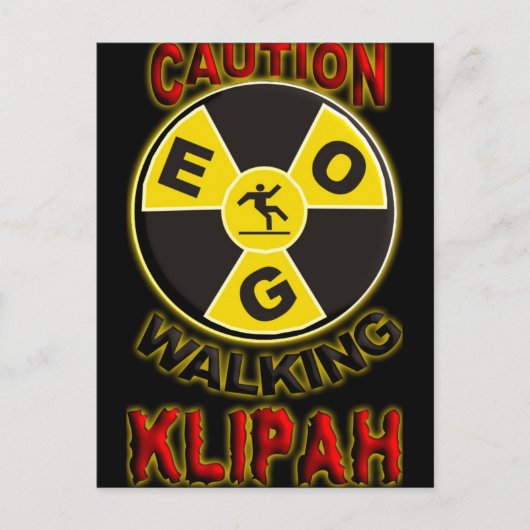 Het lopen Klipah Briefkaart (Voorkant)