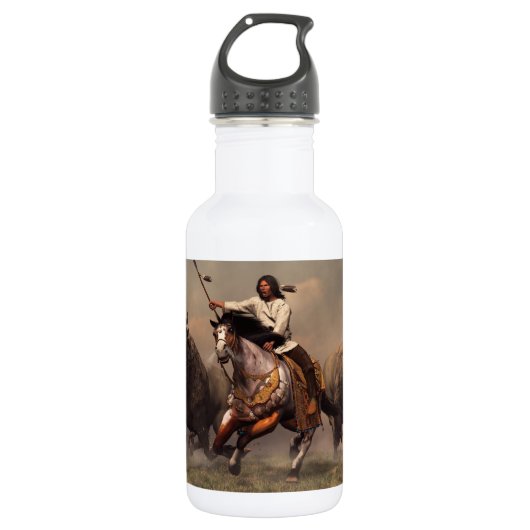 Het lopen met Buffalo Waterfles (Voorkant)