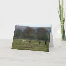 Het lopen paarden, Kaart