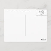 Het lopen van minnaars briefkaart (Achterkant)