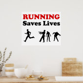 Het lopen (van Zombies) bewaart het poster van het (Keuken)