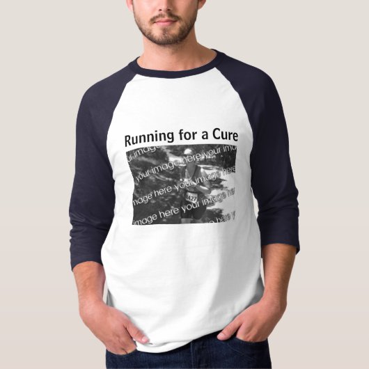 Het lopen voor een Cure T-shirt (Voorkant)