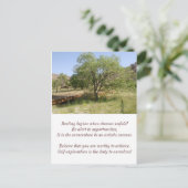 Het lot begint… Wenskaart Briefkaart (Staand voorkant)