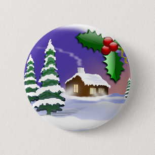 Het Lot van de Vrede van Kerstmis van het Huis van Ronde Button 5,7 Cm