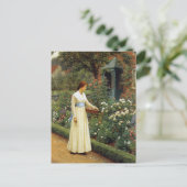 Het lot van het Roos olieverfschilderij Briefkaart (Staand voorkant)