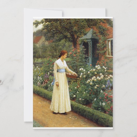 Het lot van het Roos olieverfschilderij Kaart (Voorkant)